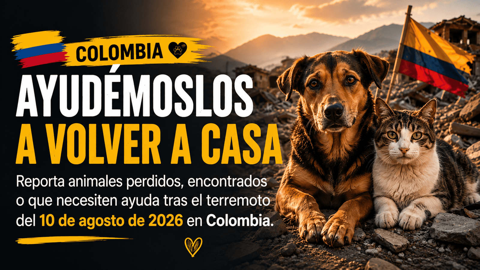 ayuda animales terremoto